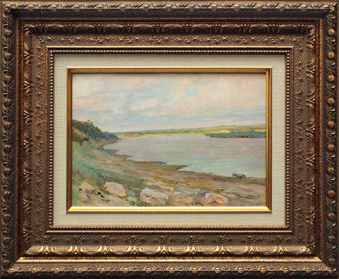 Морозов Константин Феофанович. Пейзаж с рекой 